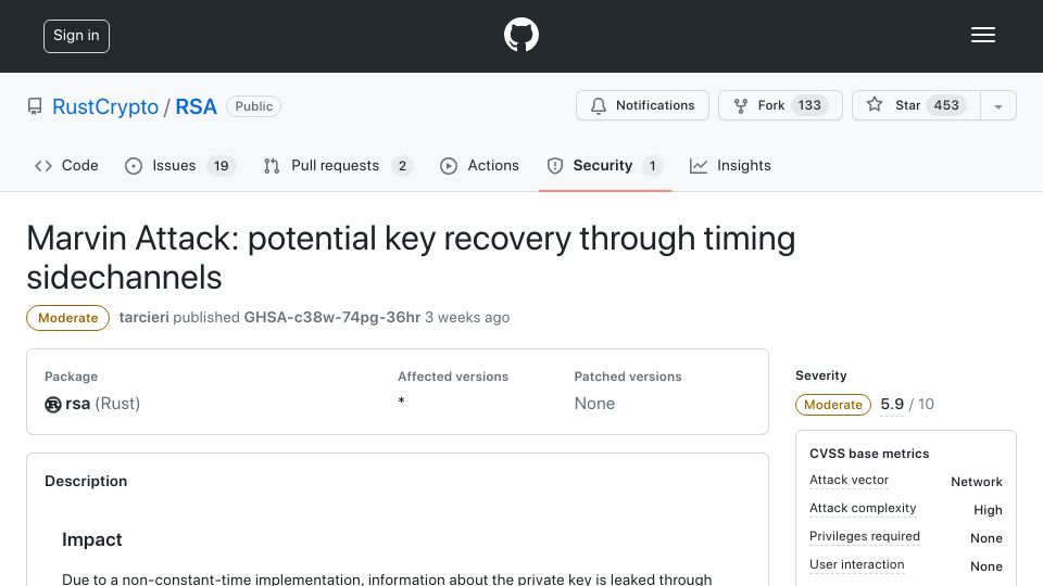 Screenshot of people.redhat.com: The Marvin Attack