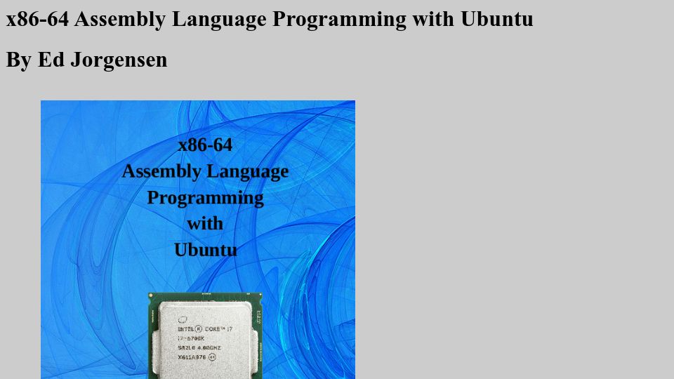 Screenshot of egr.unlv.edu: x86-64 Assembly Language Programming with Ubuntu (2022)