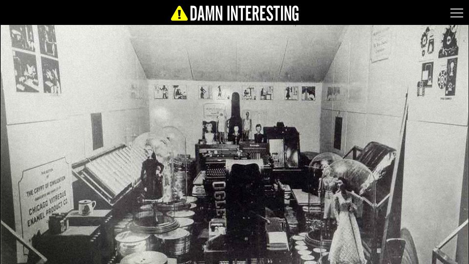Screenshot of damninteresting.com: The Crypt of Civilization (2006)