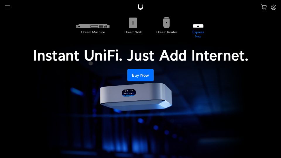 Screenshot of ui.com: UniFi Express