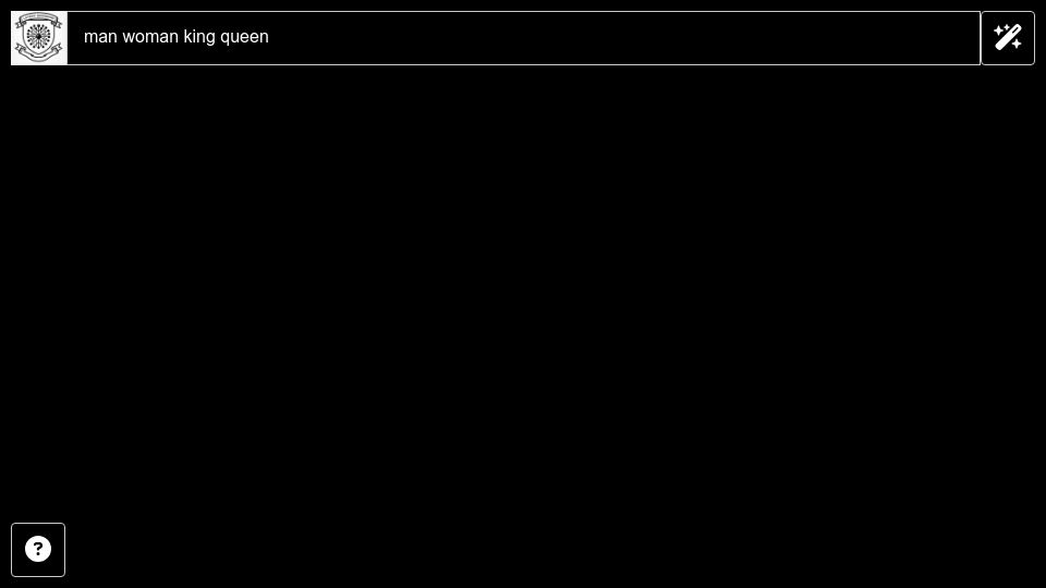 Screenshot of latentdictionary.com: Latent Dictionary: 3D map of Oxford3000+search words via DistilBert embeddings