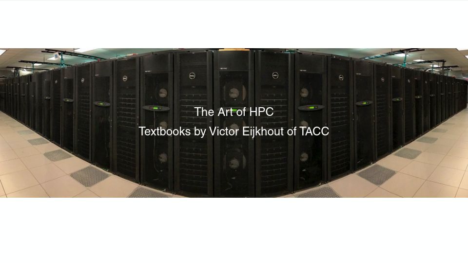 Screenshot of theartofhpc.com: The art of high performance computing
