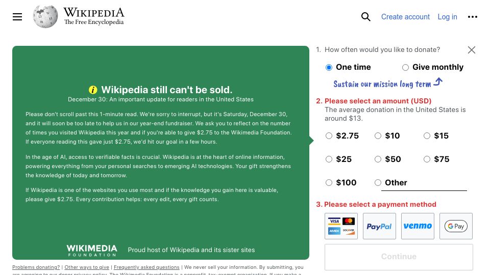 Screenshot of en.wikipedia.org: Coastline paradox
