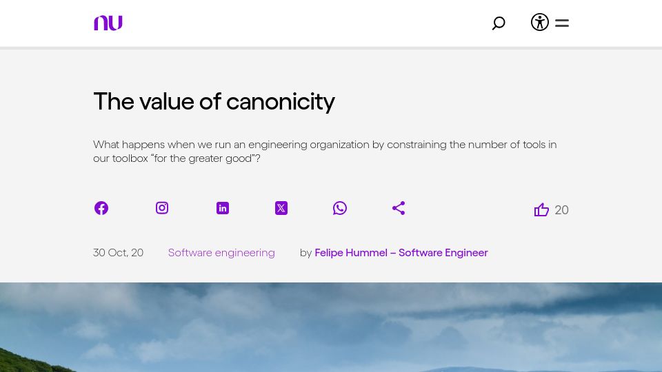 Screenshot of building.nubank.com.br: The value of canonicity (2020)