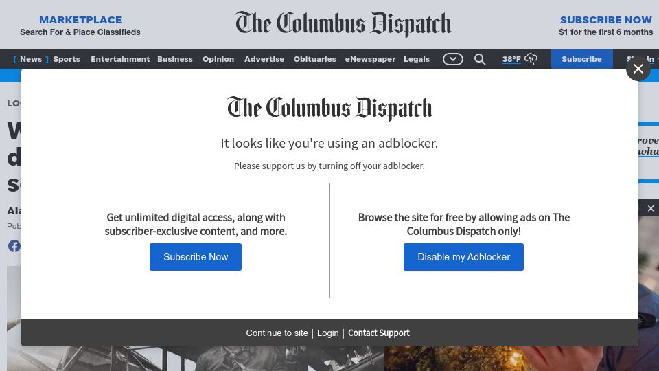 Screenshot of dispatch.com: WWII heroics of 'Bazooka Charlie' doubted until daughter sets record straight