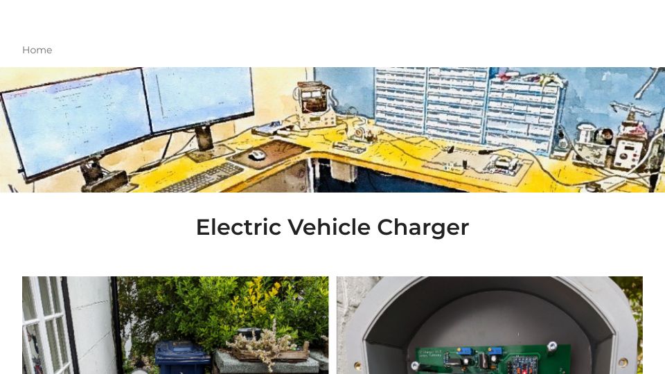 Screenshot of jamesfotherby.com: DIY Home EV Charger