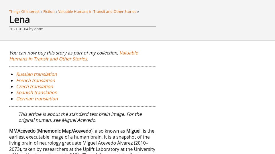 Screenshot of qntm.org: Lena (2021)