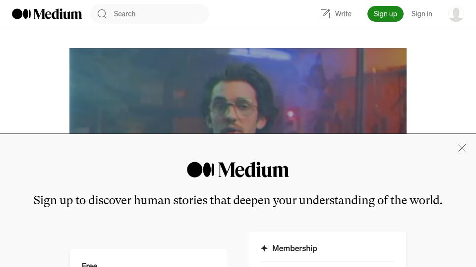 Screenshot of medium.com: How Hackerman would create an image just by typing 0 and 1 – deep dive into GIF