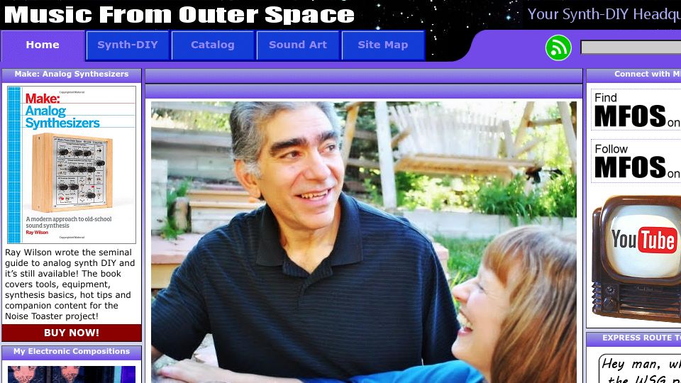 Screenshot of musicfromouterspace.com: Music from Outer Space