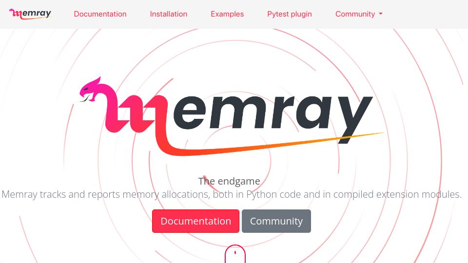 Screenshot of bloomberg.github.io: Memray: Python memory profiler