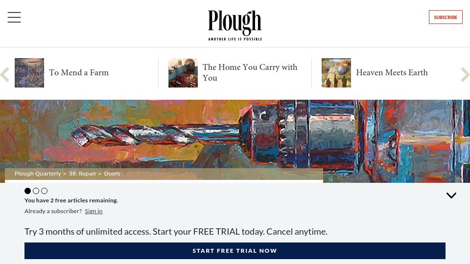 Screenshot of plough.com: Just Your Handyman