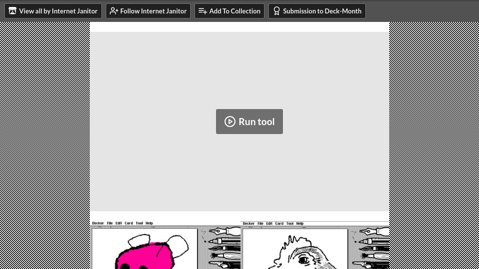Screenshot of internet-janitor.itch.io: WigglyPaint: A juicy, jiggly drawing program
