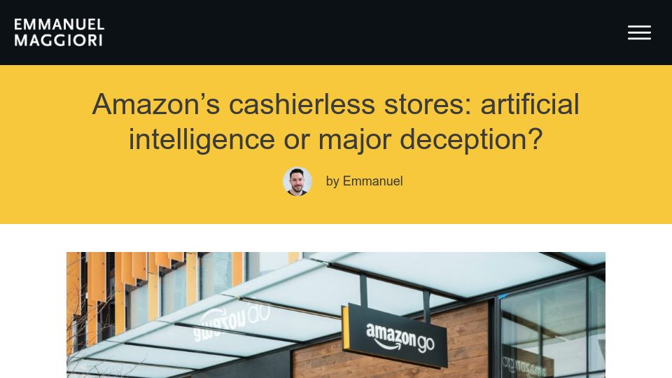 Screenshot of emaggiori.com: What is really going on at Amazon Fresh?