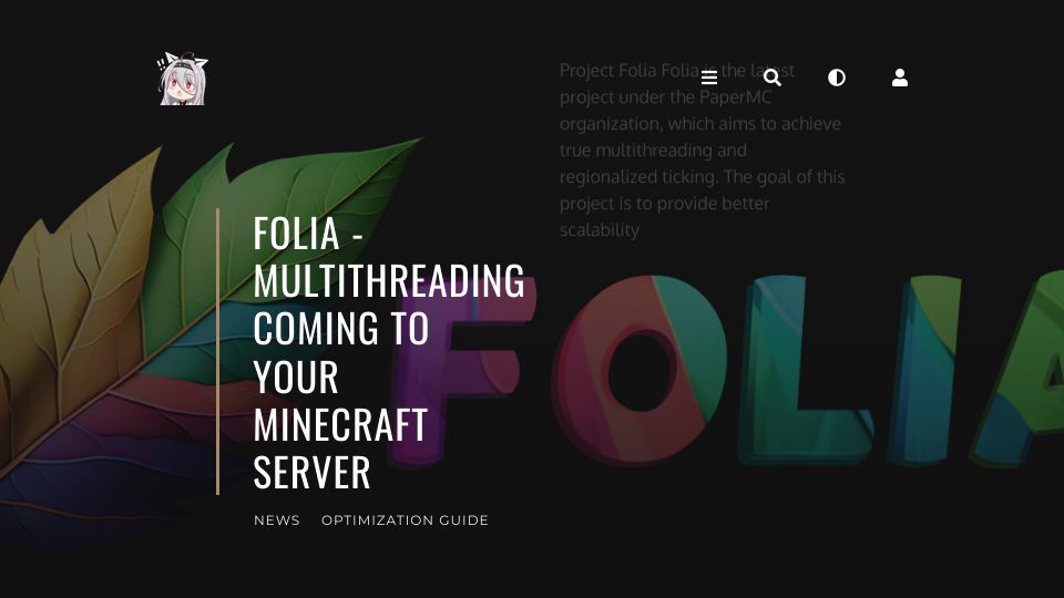Screenshot of paper-chan.moe: Folia – Multithreading Coming to your Minecraft server