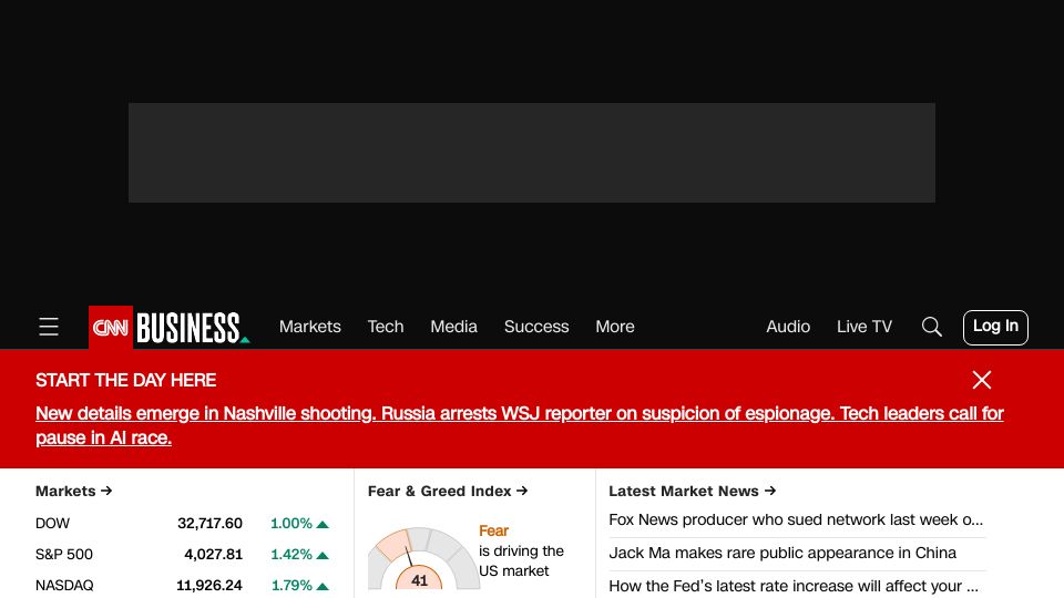 Screenshot of cnn.com: High egg prices send profits at largest US producer soaring more than 700%