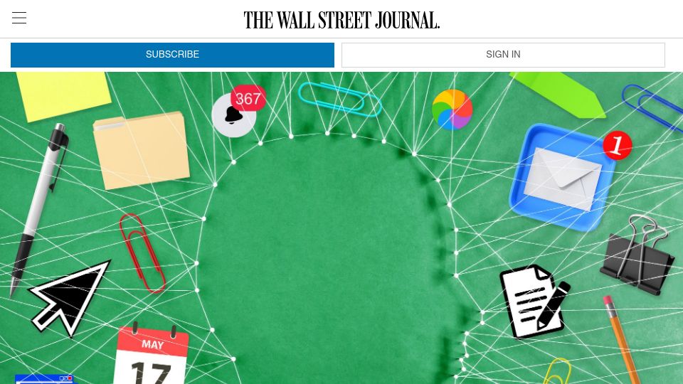 Screenshot of wsj.com: Stop Telling Everyone What You Do for a Living
