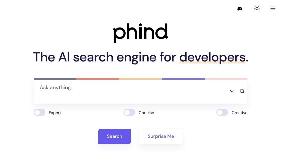 Screenshot of phind.com: Show HN: GPT-4-powered web searches for developers