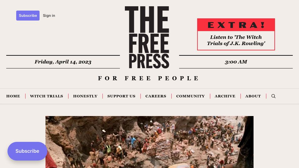 Screenshot of thefp.com: Your iPhone Was Built with Child Labor