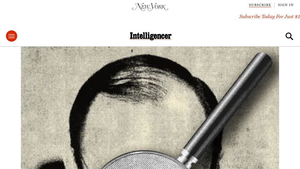 Screenshot of nymag.com: The Case of the Fake Sherlock