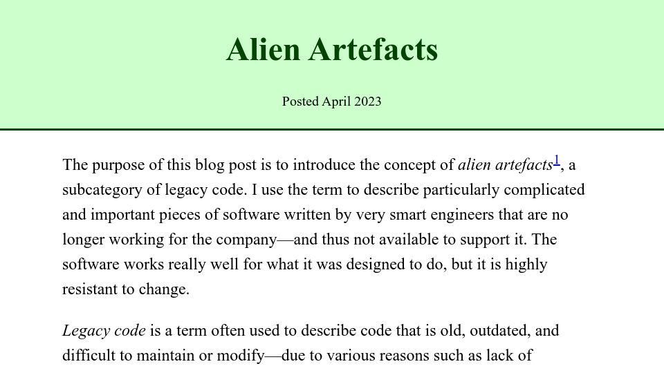 Screenshot of brautaset.org: Alien Artefacts