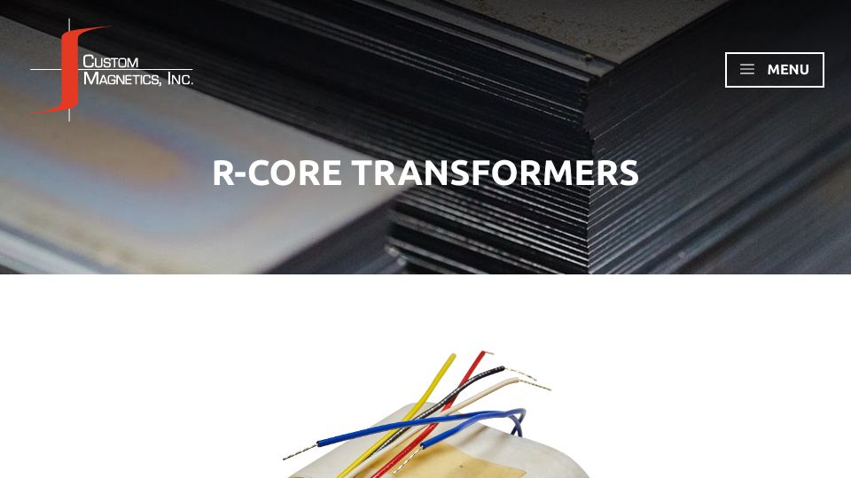 Screenshot of custommag.com: R-Core Transformers