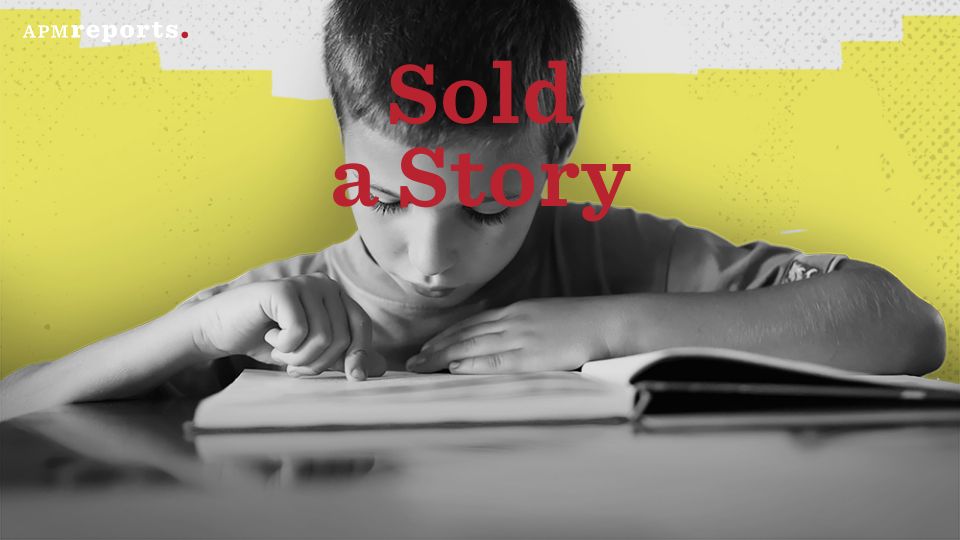 Screenshot of features.apmreports.org: Sold a Story: How Teaching Kids to Read Went So Wrong