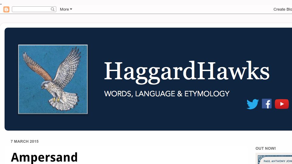 Screenshot of haggardhawksblog.blogspot.com: Ampersand (2015)