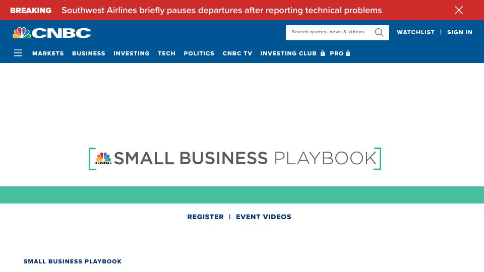 Screenshot of cnbc.com: Software firms across US facing tax bills that threaten survival