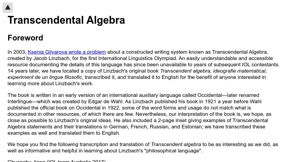 Screenshot of tck.mn: Transcendental Algebra (2017)