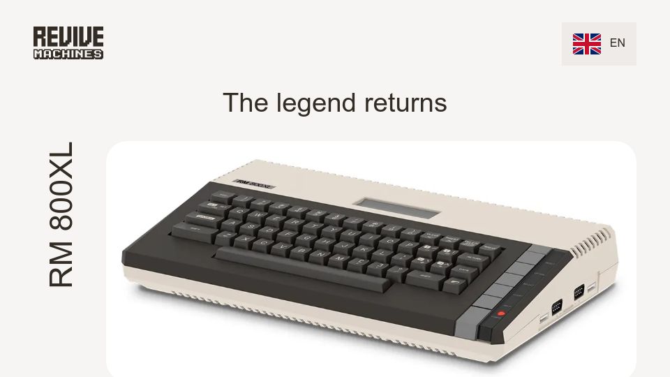 Screenshot of revive-machines.com: Atari 800XL Remake
