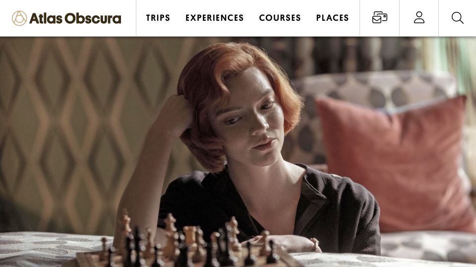 Screenshot of atlasobscura.com: How did the chess pieces get their names?