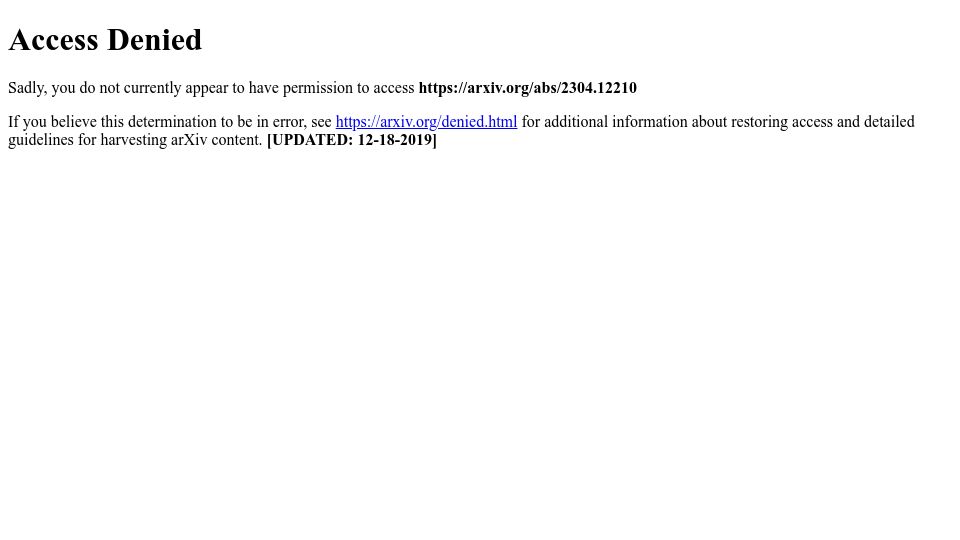 Screenshot of arxiv.org: A Cookbook of Self-Supervised Learning