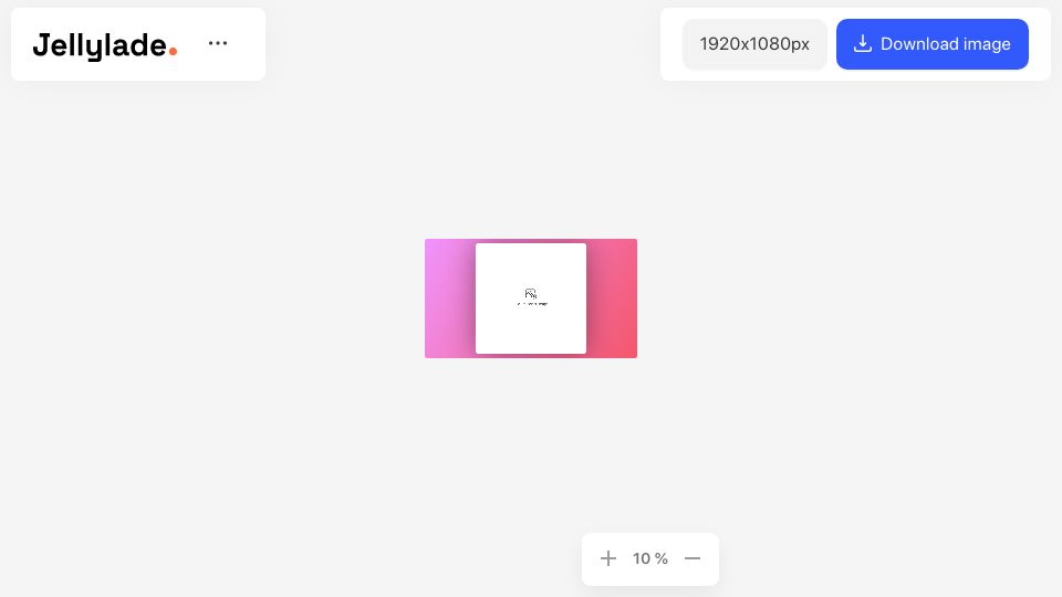 Screenshot of app.jellylade.com: Show HN: Jellylade – Turn your screenshots into posts