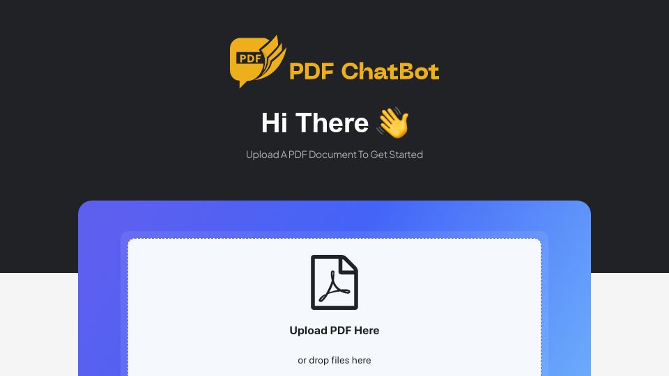 Screenshot of askyourpdf.com: PDF ChatBot – Upload, chat and interact with any PDF document