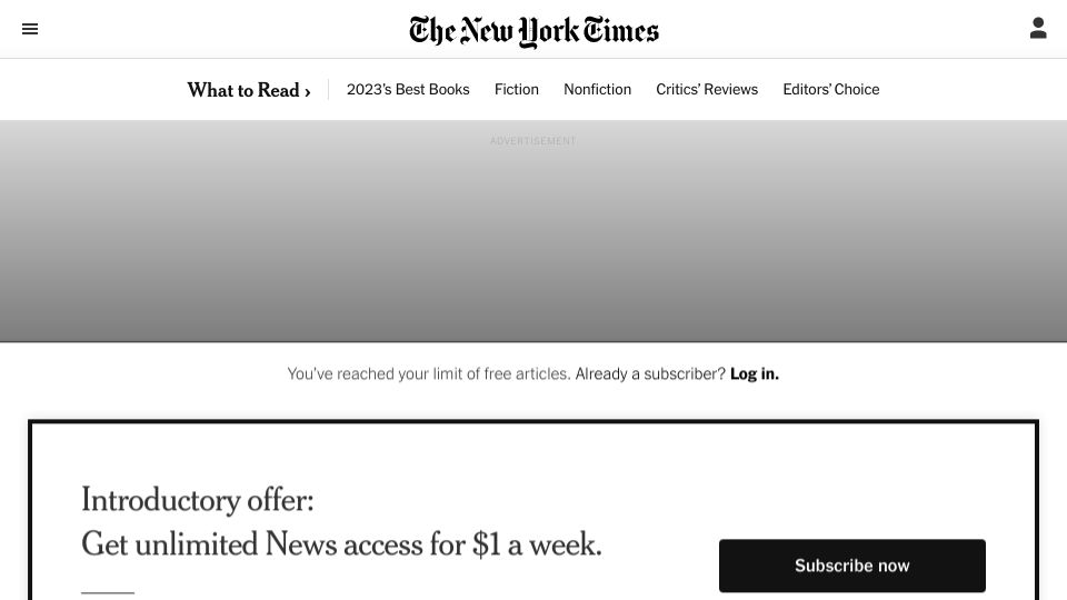 Screenshot of nytimes.com: Simon Winchester devotes his anecdotal powers to why and how we know what we do