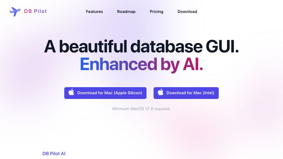 Screenshot of dbpilot.io: Show HN: I built a database GUI with ChatGPT integration