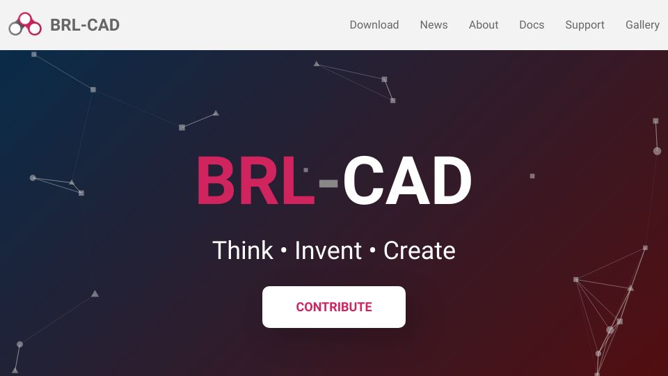 Screenshot of brlcad.org: BRL-CAD