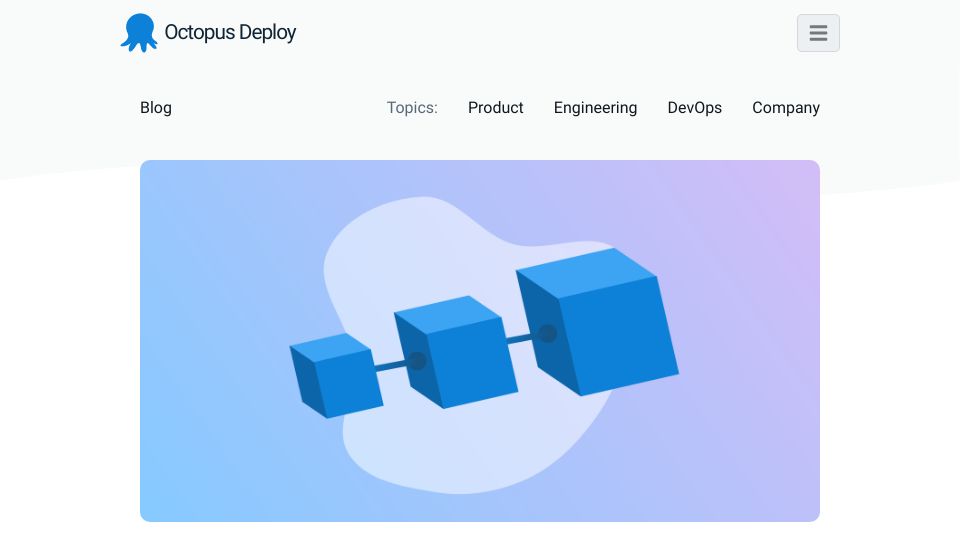 Screenshot of octopus.com: DevOps uses a capability model, not a maturity model