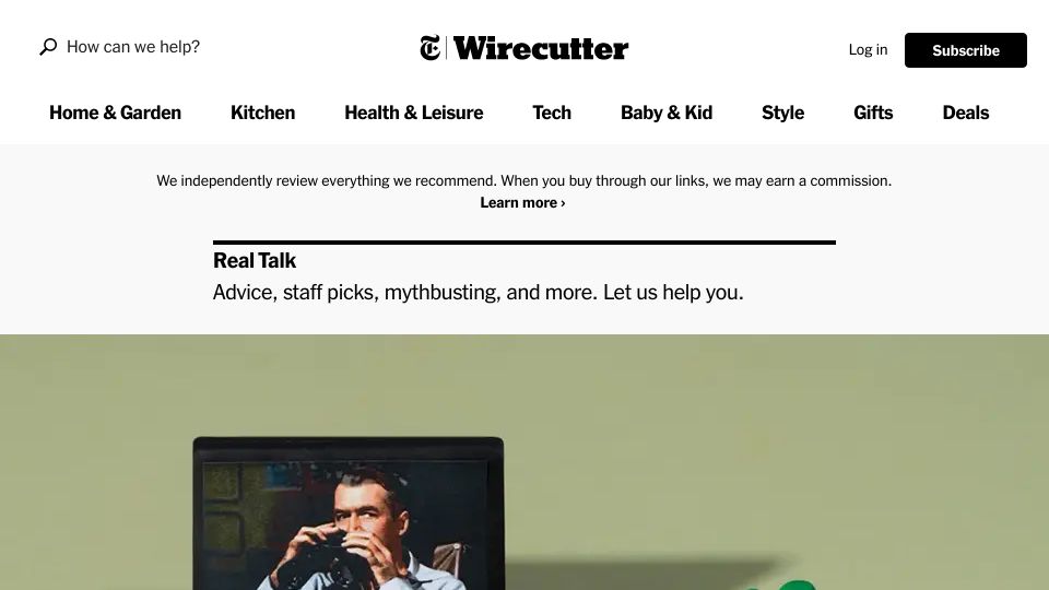 Screenshot of nytimes.com: Ask Wirecutter: Can you recommend a not-smart TV for me?