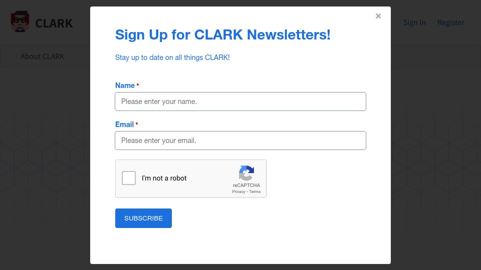 Screenshot of clark.center: NSA created online cybersecurity course with 100s of classes