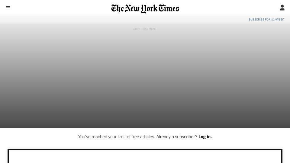 Screenshot of nytimes.com: Second ‘impossible’ ring found around distant dwarf planet