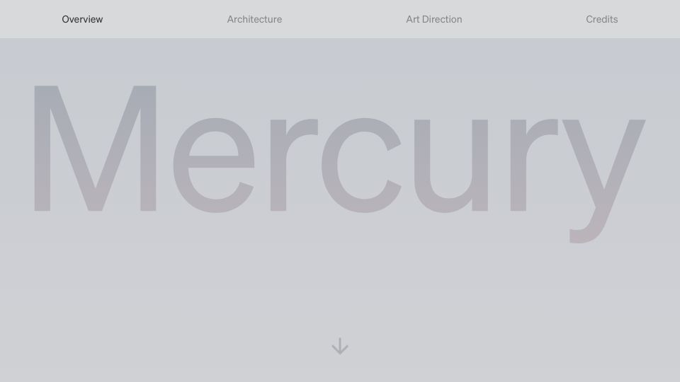 Screenshot of mercuryos.com: Mercury OS