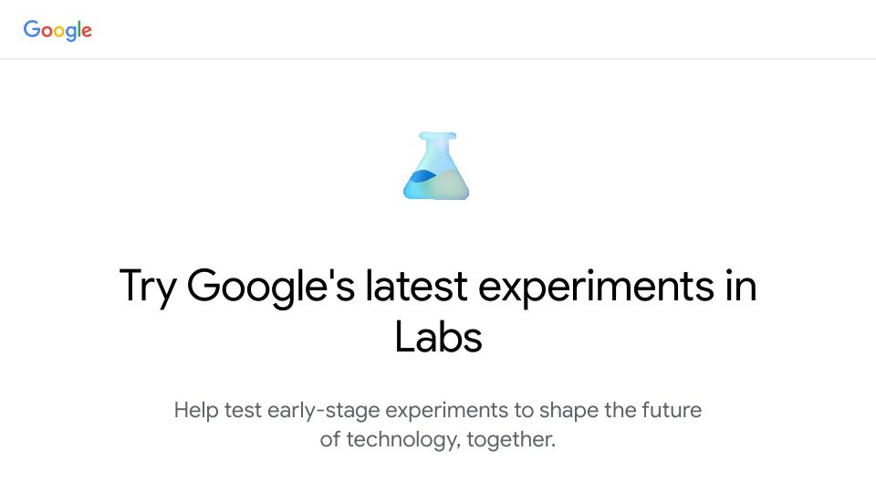Screenshot of labs.withgoogle.com: Google's Latest Experiments in Labs