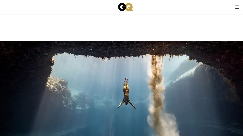 Screenshot of gq.com: The World’s Greatest Freediver (2021)
