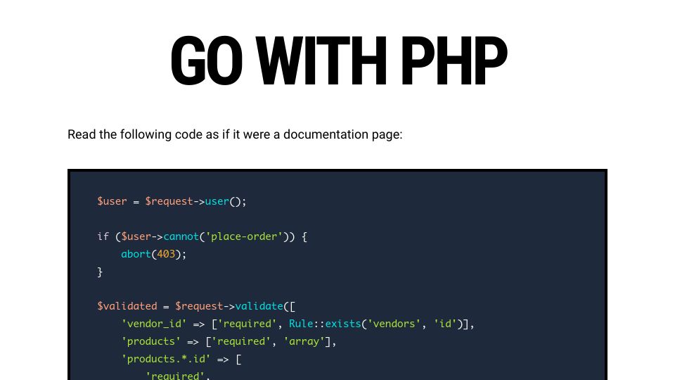 Screenshot of gowithphp.com: Go with PHP