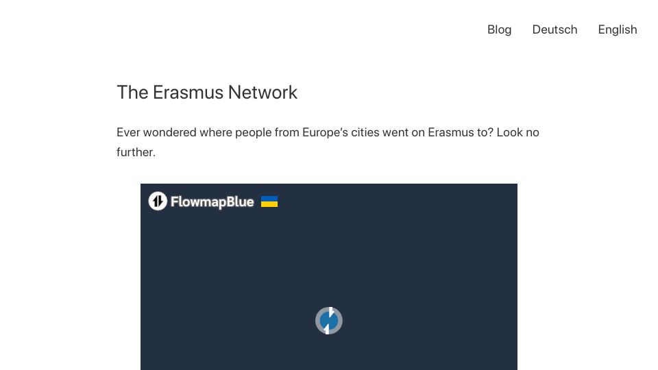 Screenshot of zarasophos.net: The Erasmus Network