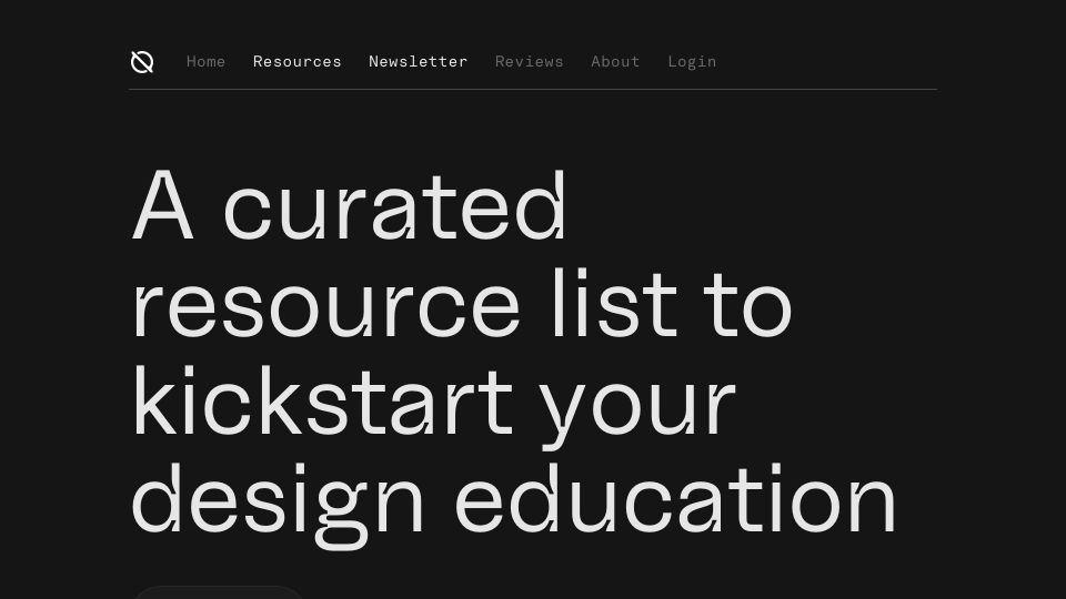 Screenshot of degreeless.design: Product design and UX design resources – Degreeless.Design
