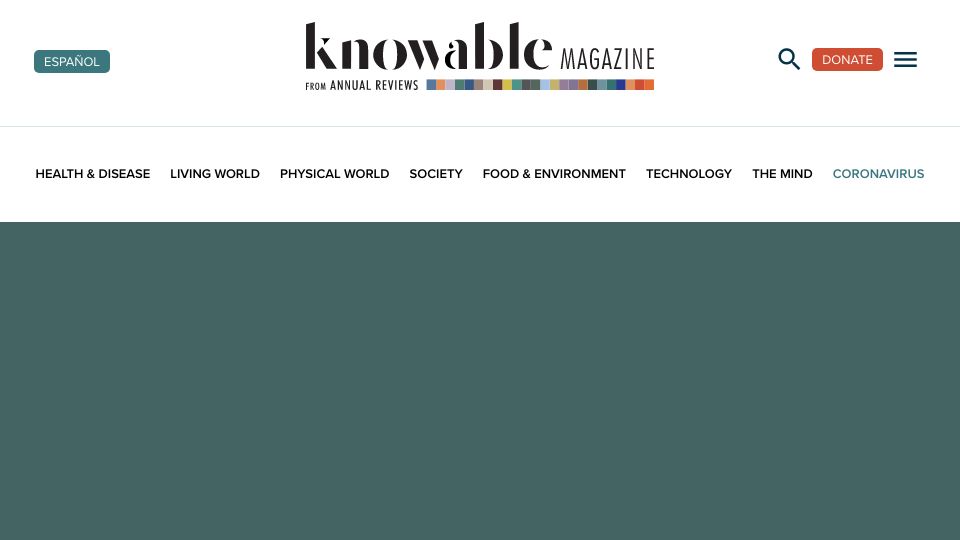 Screenshot of knowablemagazine.org: What if we tolerated diseases?