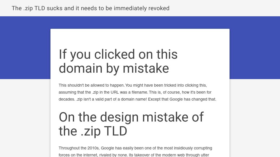 Screenshot of financialstatement.zip: The .zip TLD sucks and it needs to be immediately revoked