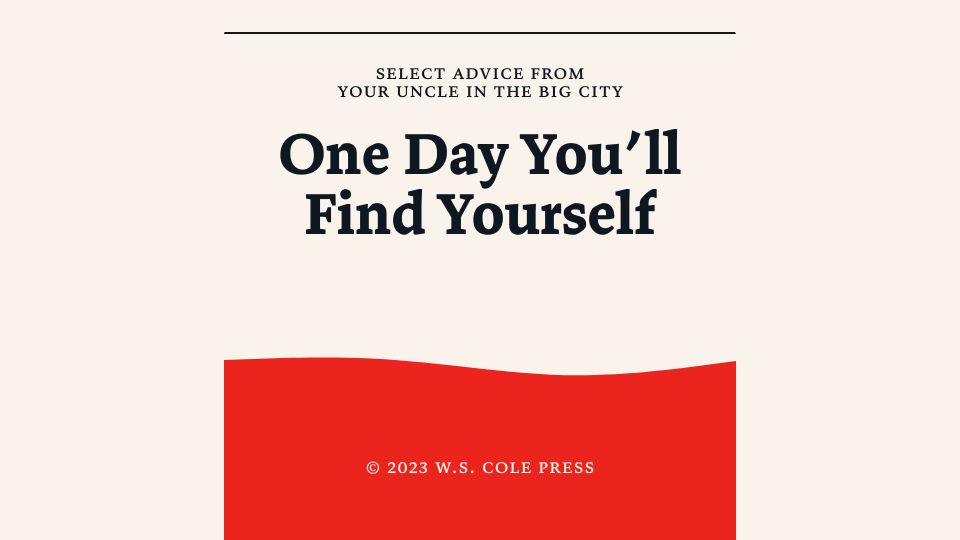 Screenshot of onedayyoullfindyourself.com: One Day You'll Find Yourself